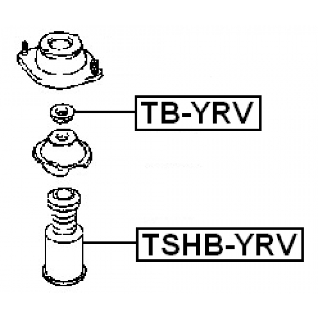 Пыльник переднего амортизатора FEBEST TSHB-YRV preview 2