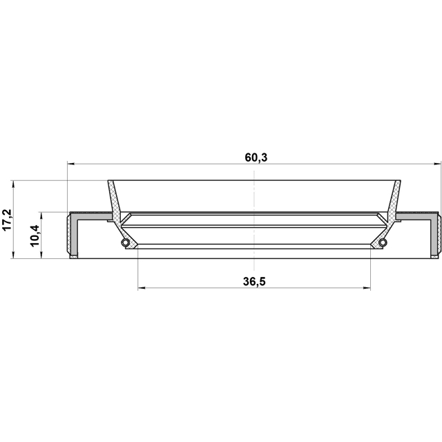 95HBY-38601017X_сальник привода! 38x60x10.4/17.2 Nissan Pathfinder/Navara 4.0/2.5DCi-3.0DCi 05> preview 2