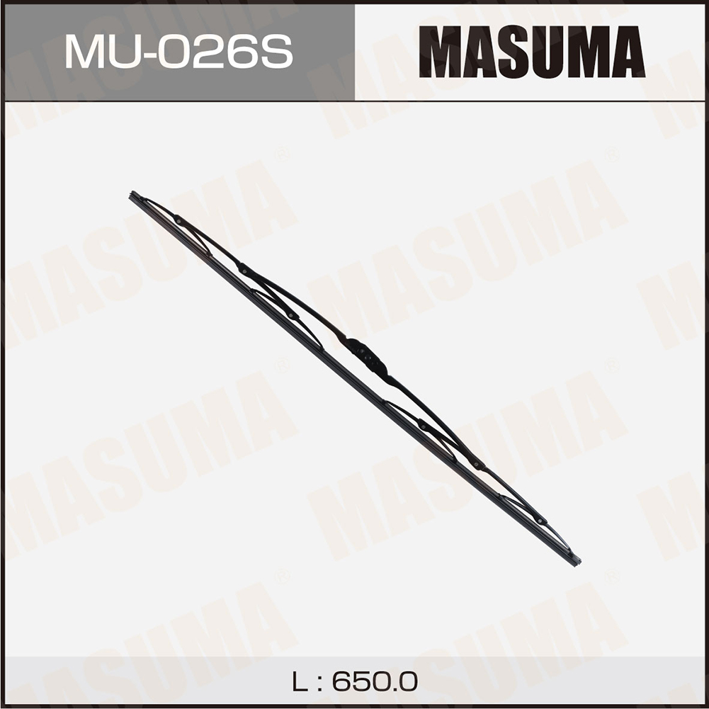 Щетка стеклоочистителя 650 мм каркасная 1 шт MASUMA WIPER BLADE MU-026S preview 1 Щетка стеклоочистителя 650 мм каркасная 1 шт MASUMA WIPER BLADE MU-026S preview 1