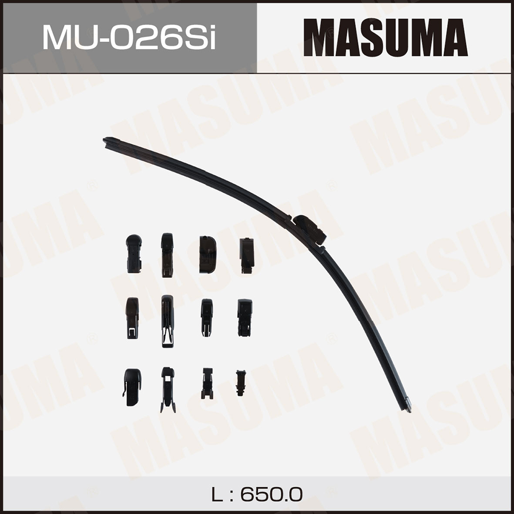 Щетка стеклоочистителя 650 мм бескаркасная 1 шт MASUMA Beam Wiper Blade MU-026Si preview 1