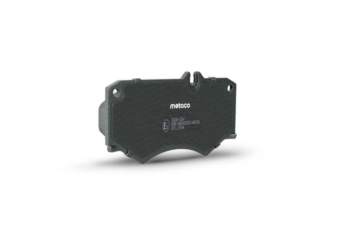 Колодки тормозные передние к-кт metaco 3000-224 preview 3