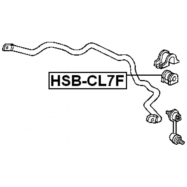 Втулка (сайлентблок) переднего стабилизатора FEBEST HSB-CL7F preview 2 Втулка (сайлентблок) переднего стабилизатора FEBEST HSB-CL7F preview 2
