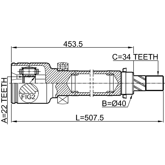 ШРУС внутренний FEBEST 2111-CB8RH preview 2