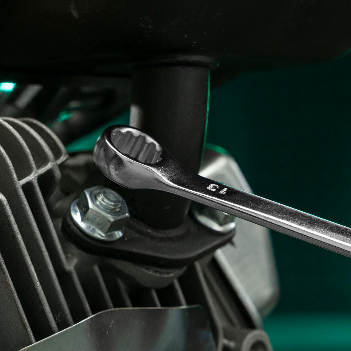 Ключ комбинированный 13 мм, CrV, матовый хром STELS preview 1