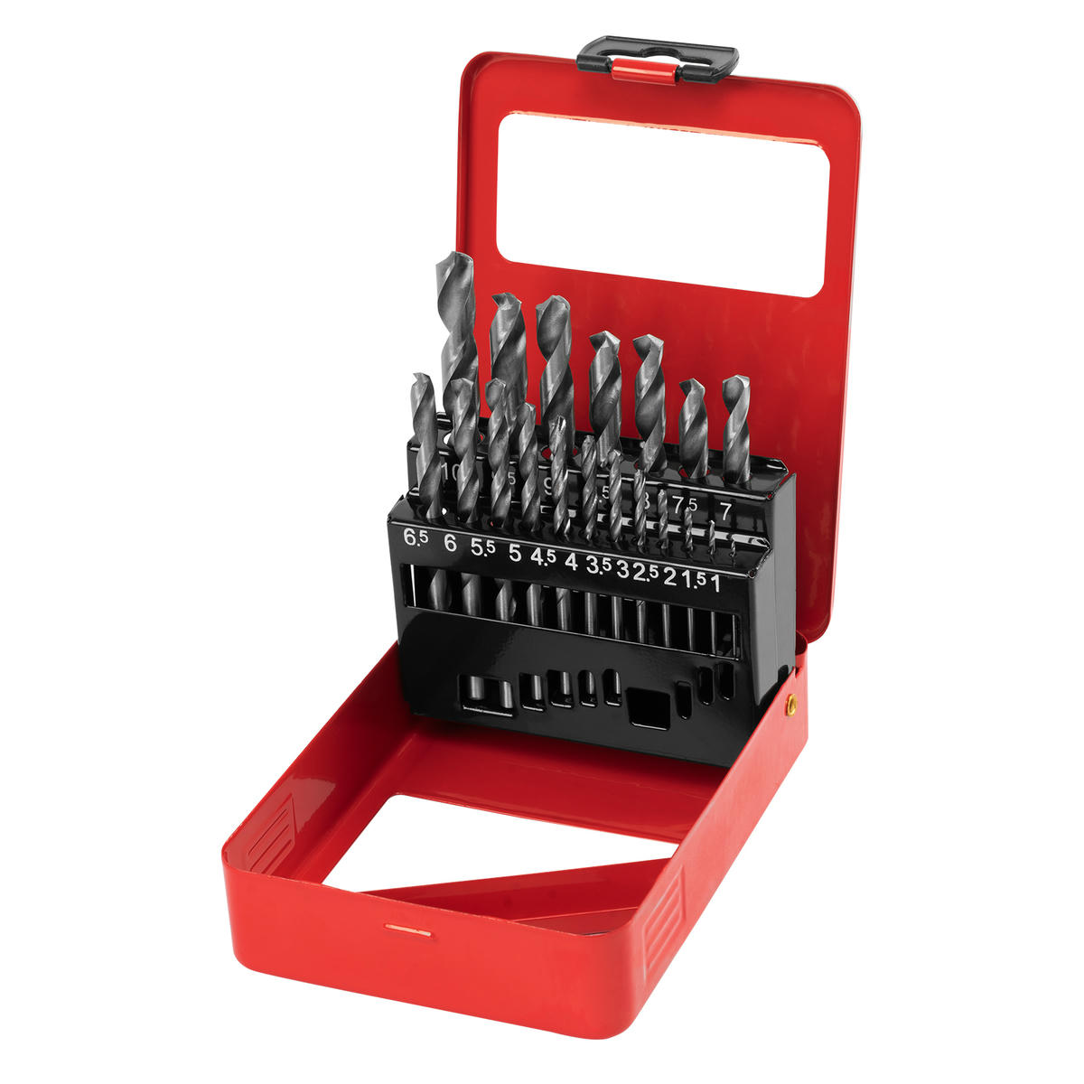 Набор сверл по металлу 1-10мм, (металл. коробка) 19шт. цил. хвостовик MATRIX preview 2