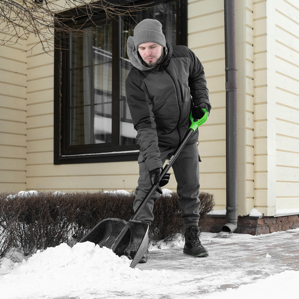 Лопата снеговая пластиковая 550х415х1405мм алюмин. черенок PALISAD ProFi preview 7