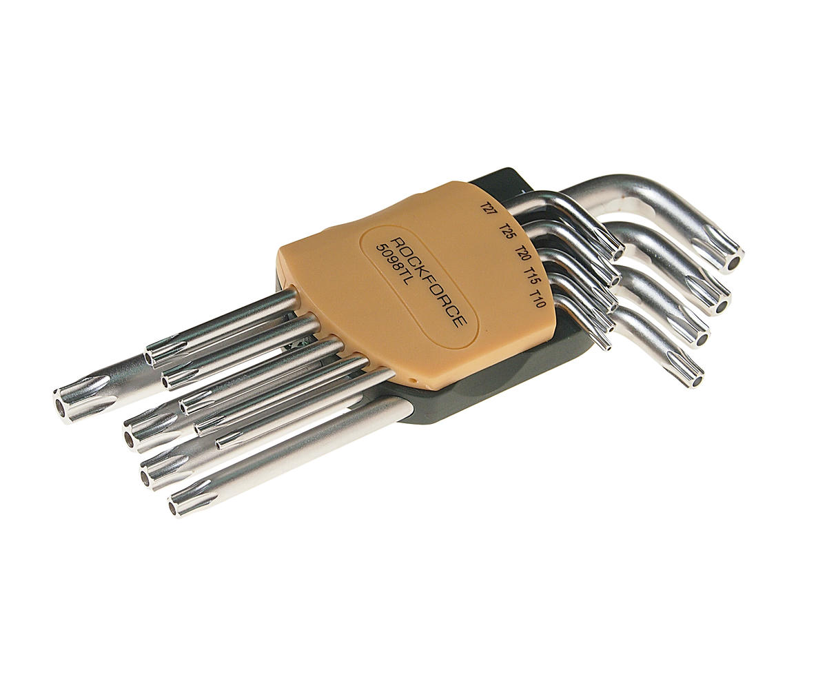 Набор ключей торкс экстрадлинных Т10Н-Т50Н 9пр с отверстием ROCK FORCE preview 2