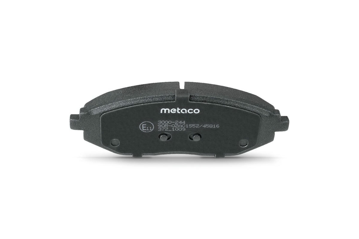 Колодки тормозные передние к-кт metaco 3000-244 preview 5