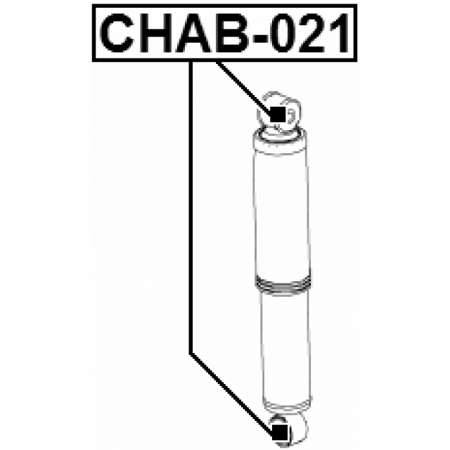 Сайлентблок амортизатора FEBEST CHAB-021 preview 2