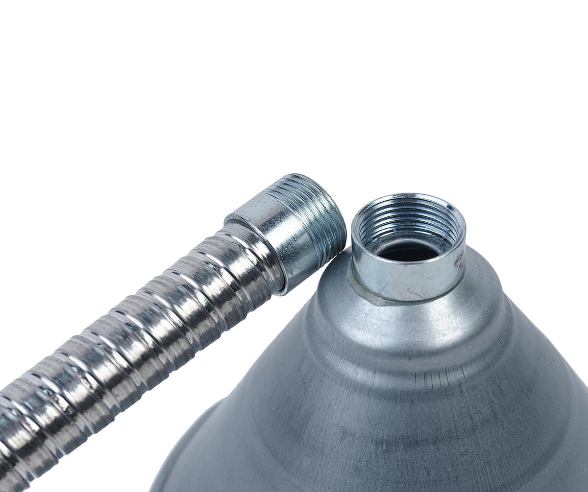 Воронка 140мм дл.630мм металлическая с гибким наконечником JTC preview 1