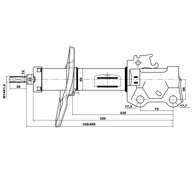 Амортизатор передний FEBEST 01660298FL preview 2