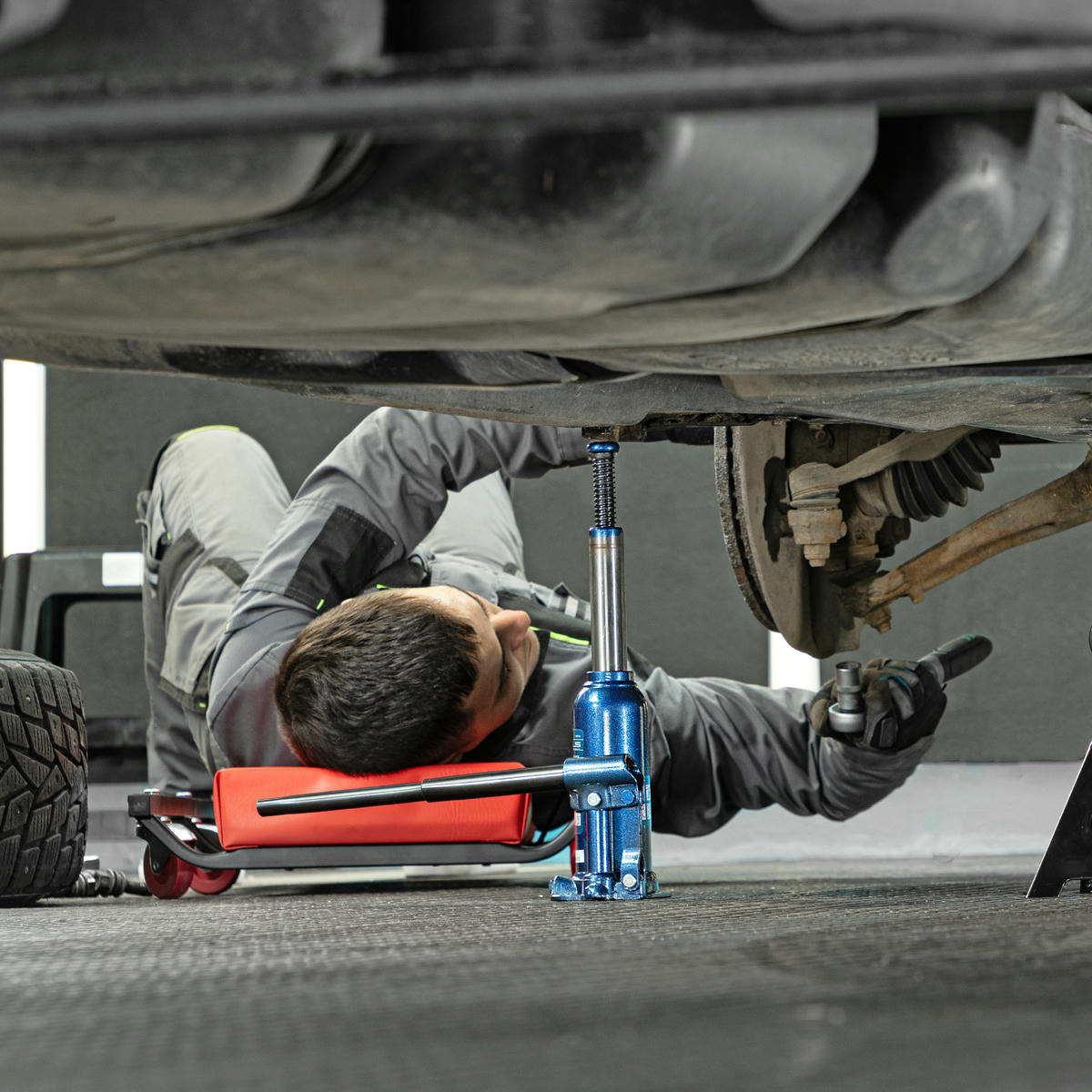 Домкрат бутылочный 4т гидравлический подъем 188-363мм STELS preview 11