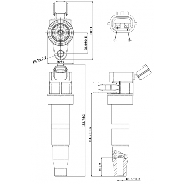 Катушка зажигания FEBEST 12640-004 preview 2