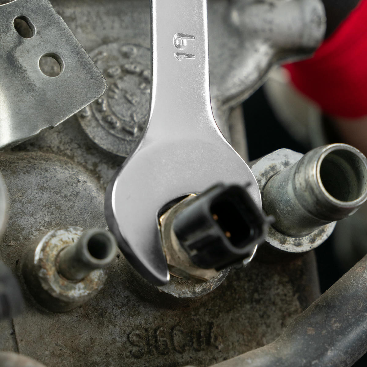 Ключ комбинированный 19 мм, CrV, матовый хром STELS preview 6