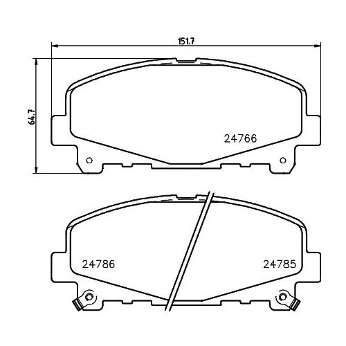 Колодки тормозные передние к-кт TRIALLI PF 4222 preview 2
