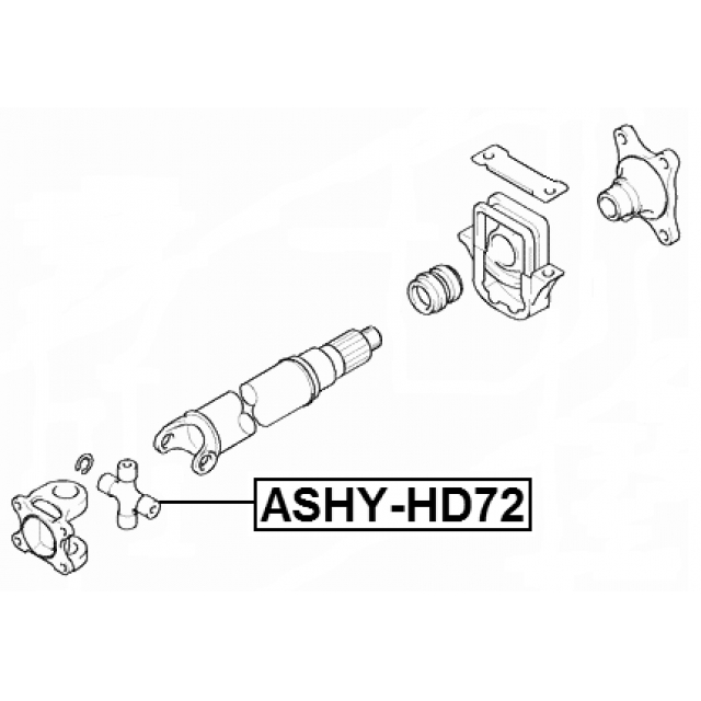 Крестовина карданного вала FEBEST ASHY-HD72 preview 2 Крестовина карданного вала FEBEST ASHY-HD72 preview 2