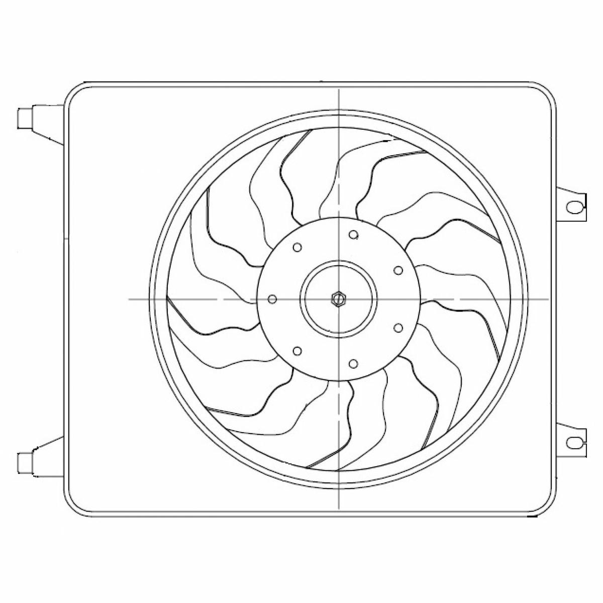 Вентилятор радиатора LUZAR LFK 08B2 preview 3