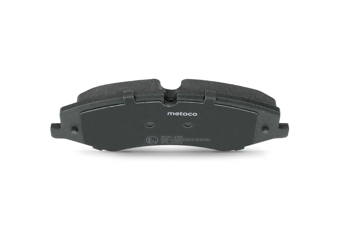 Колодки тормозные передние к-кт metaco 3000-158 preview 5