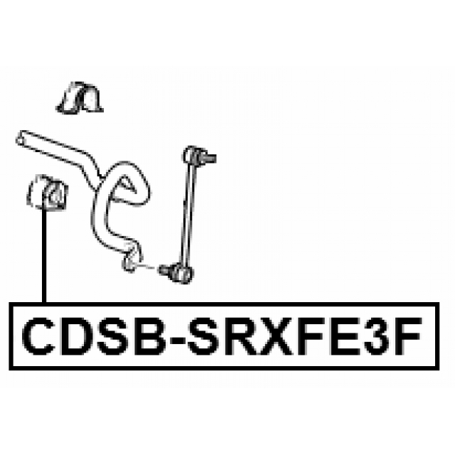 Втулка переднего стабилизатора FEBEST CDSB-SRXFE3F preview 2