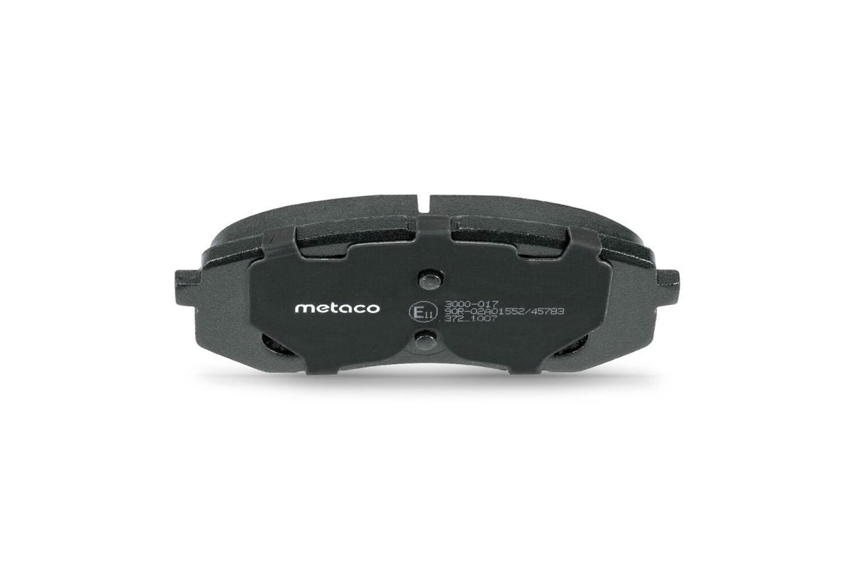 Колодки тормозные передние к-кт metaco 3000-017 preview 6