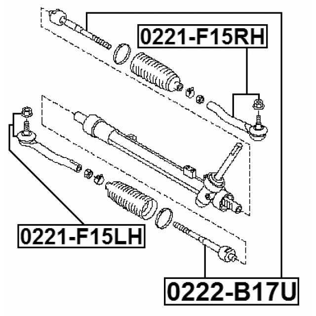 Тяга рулевая FEBEST 0222-B17U preview 2