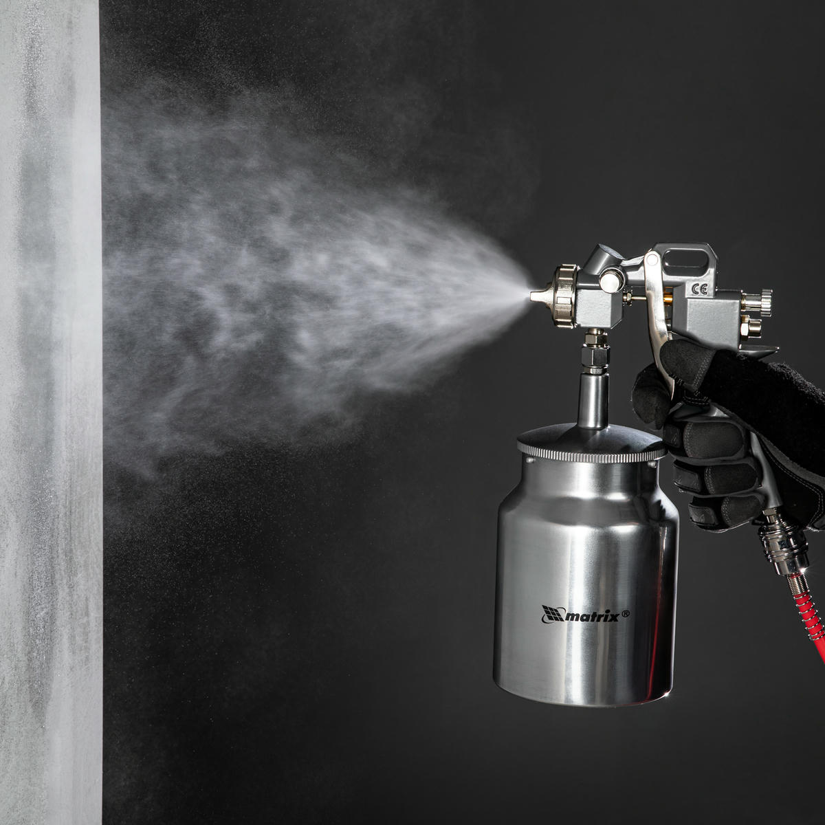 Краскопульт MATRIX c нижним бачком 1л (сопла 1.2, 1.5, 1.8мм) preview 12
