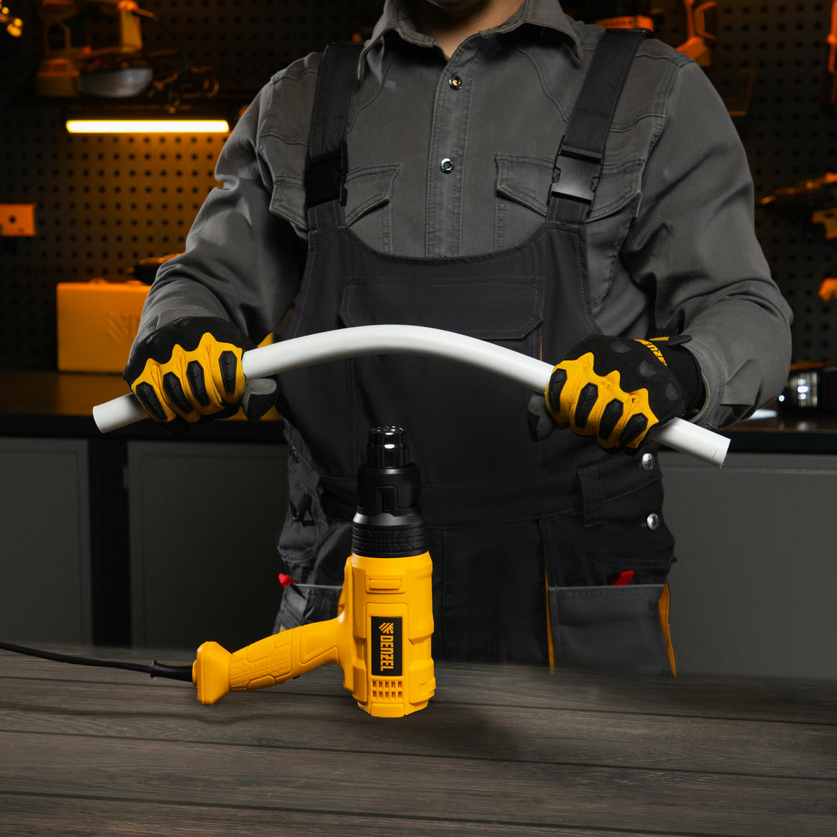 DENZEL 28001 Фен технический HG-1800, 1800 Вт, 3 режима preview 1