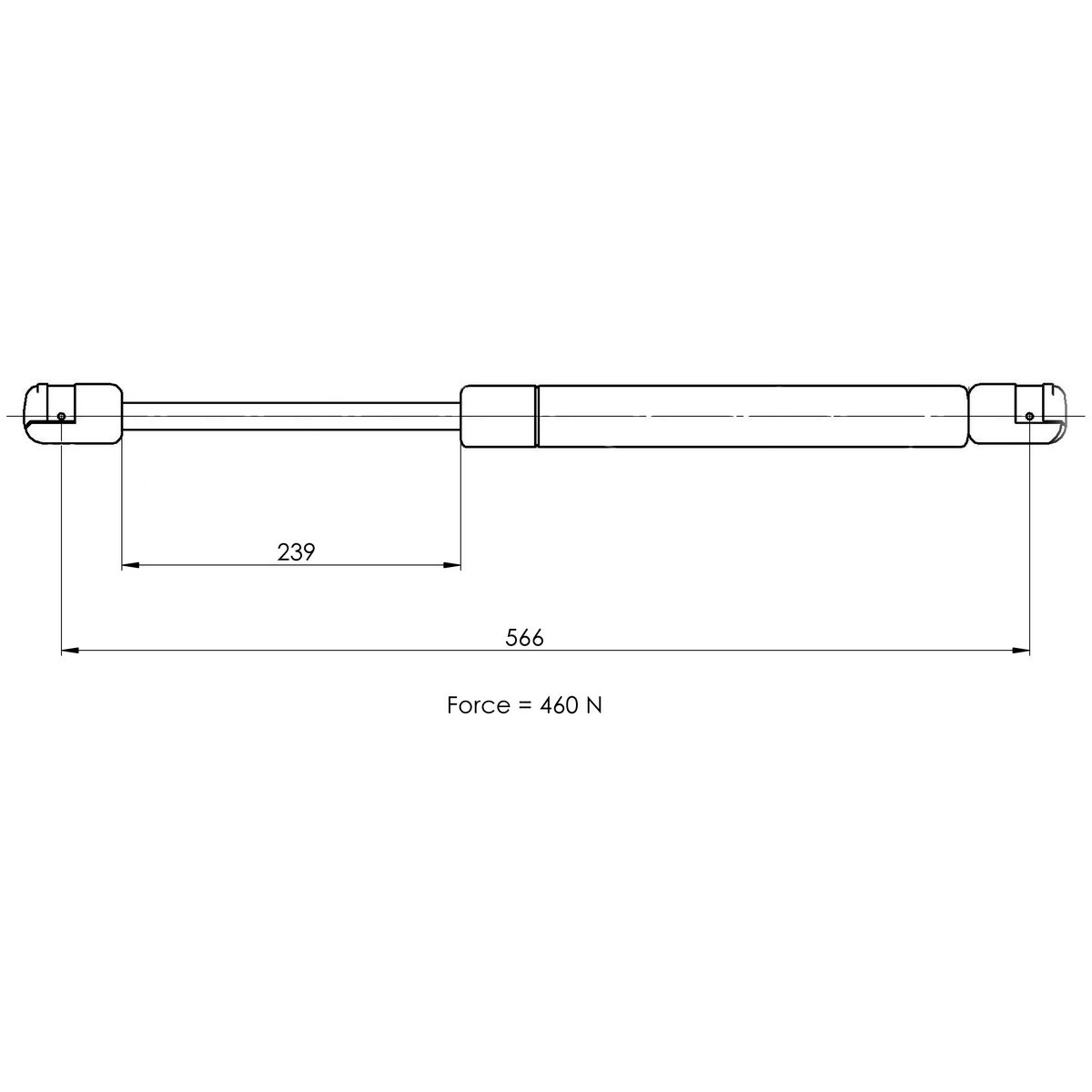 Газовый упор багажника TRIALLI GS 1001 preview 2