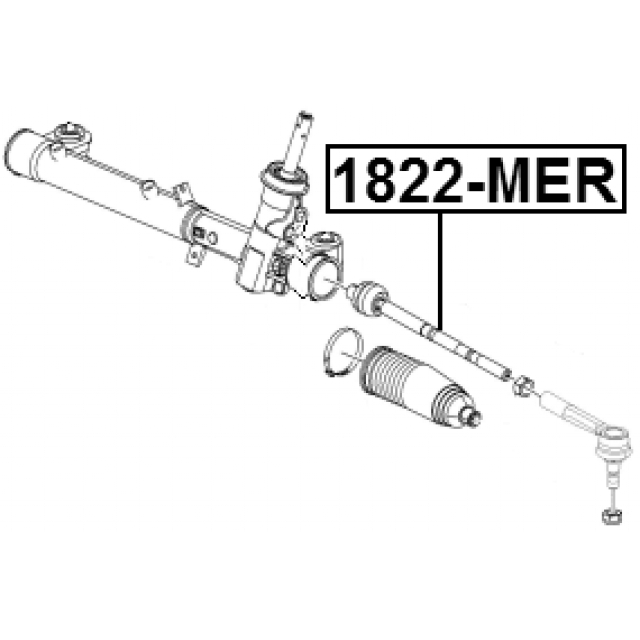 Тяга рулевая 1822-MER preview 2