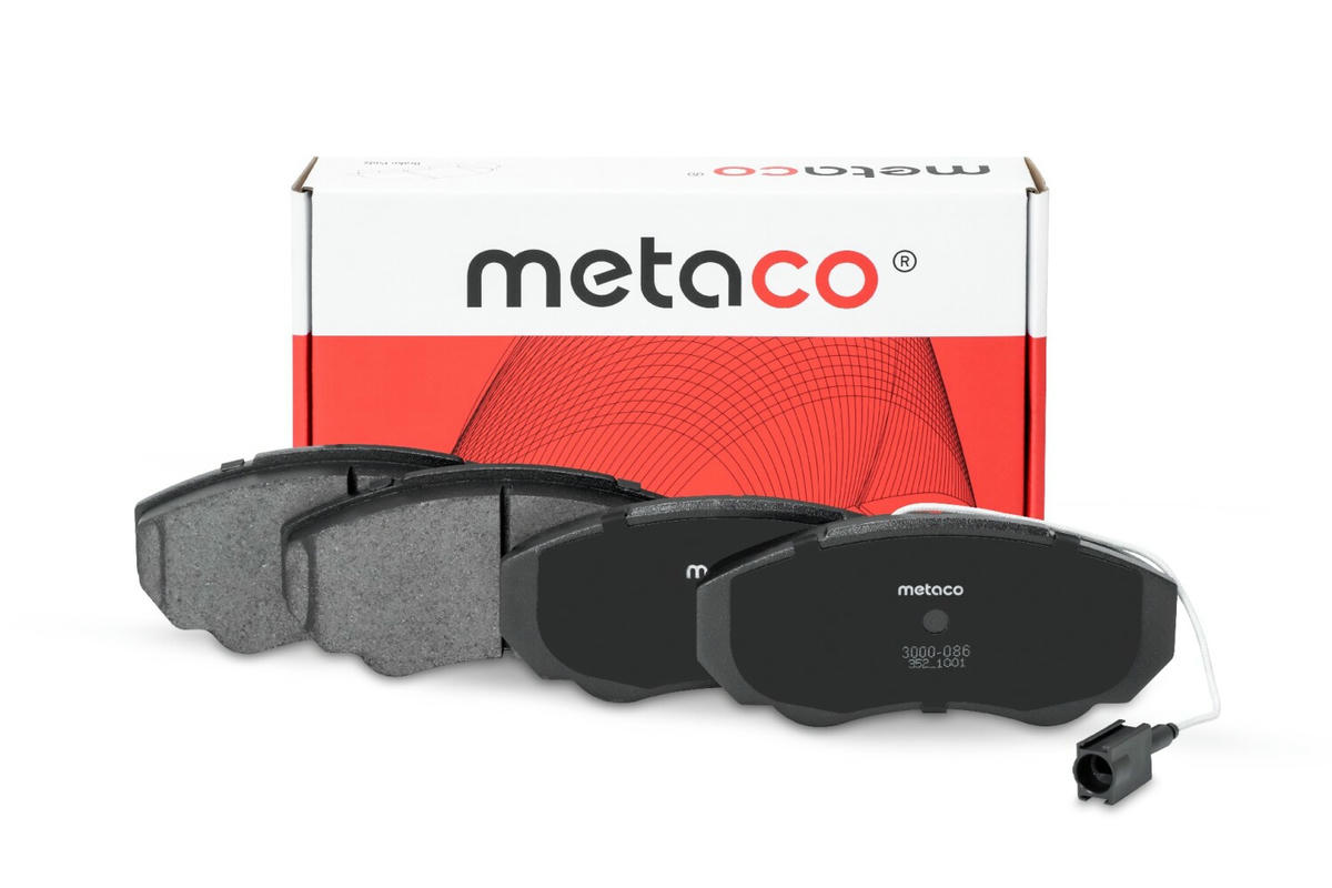 Колодки тормозные передние к-кт metaco 3000-086 preview 1