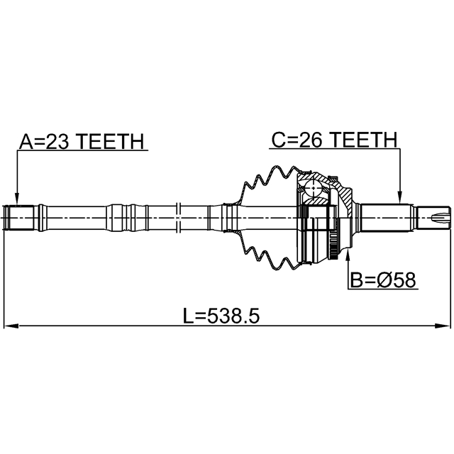 ШРУС наружный FEBEST 0114-ZZE120A48LH preview 2