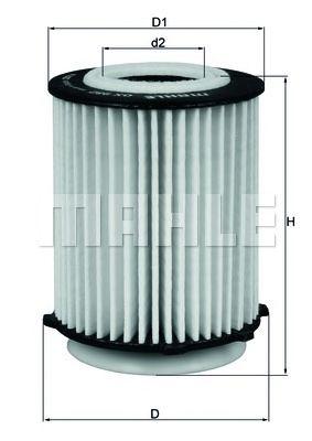 Фильтр масляный MAHLE OX 982 D preview 1