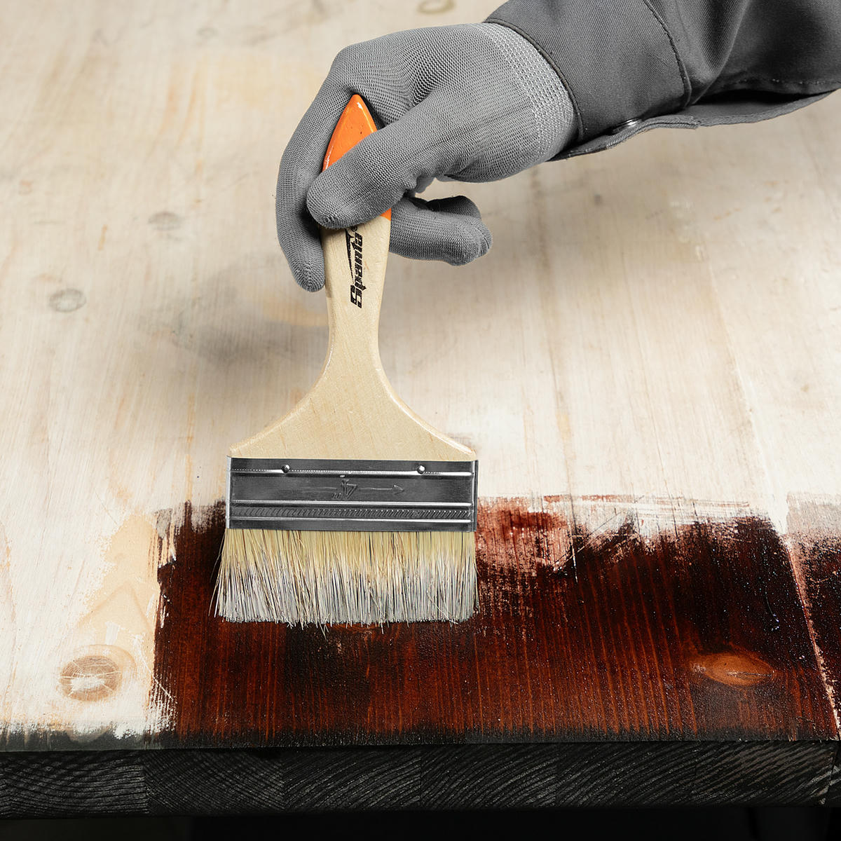 Кисть плоская Slimline 4" натуральная щетина SPARTA preview 6