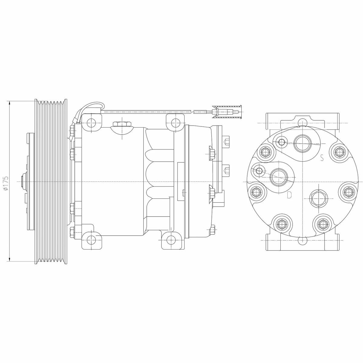 Компрессор кондиц. для а/м Volvo FH (06-)/Renault Trucks (C,K,T-series) (13-) (LCAC 1028) preview 3 Компрессор кондиц. для а/м Volvo FH (06-)/Renault Trucks (C,K,T-series) (13-) (LCAC 1028) preview 3