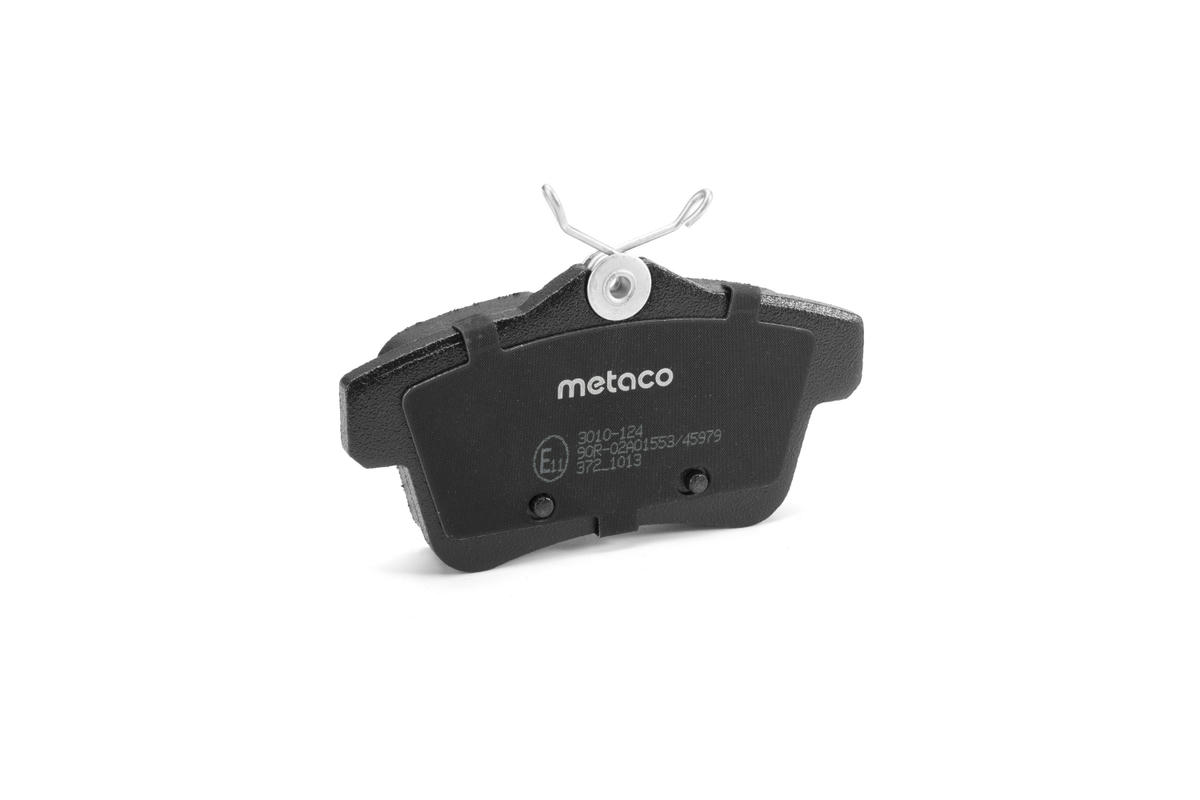 Колодки тормозные задние дисковые к-кт metaco 3010-124 preview 2