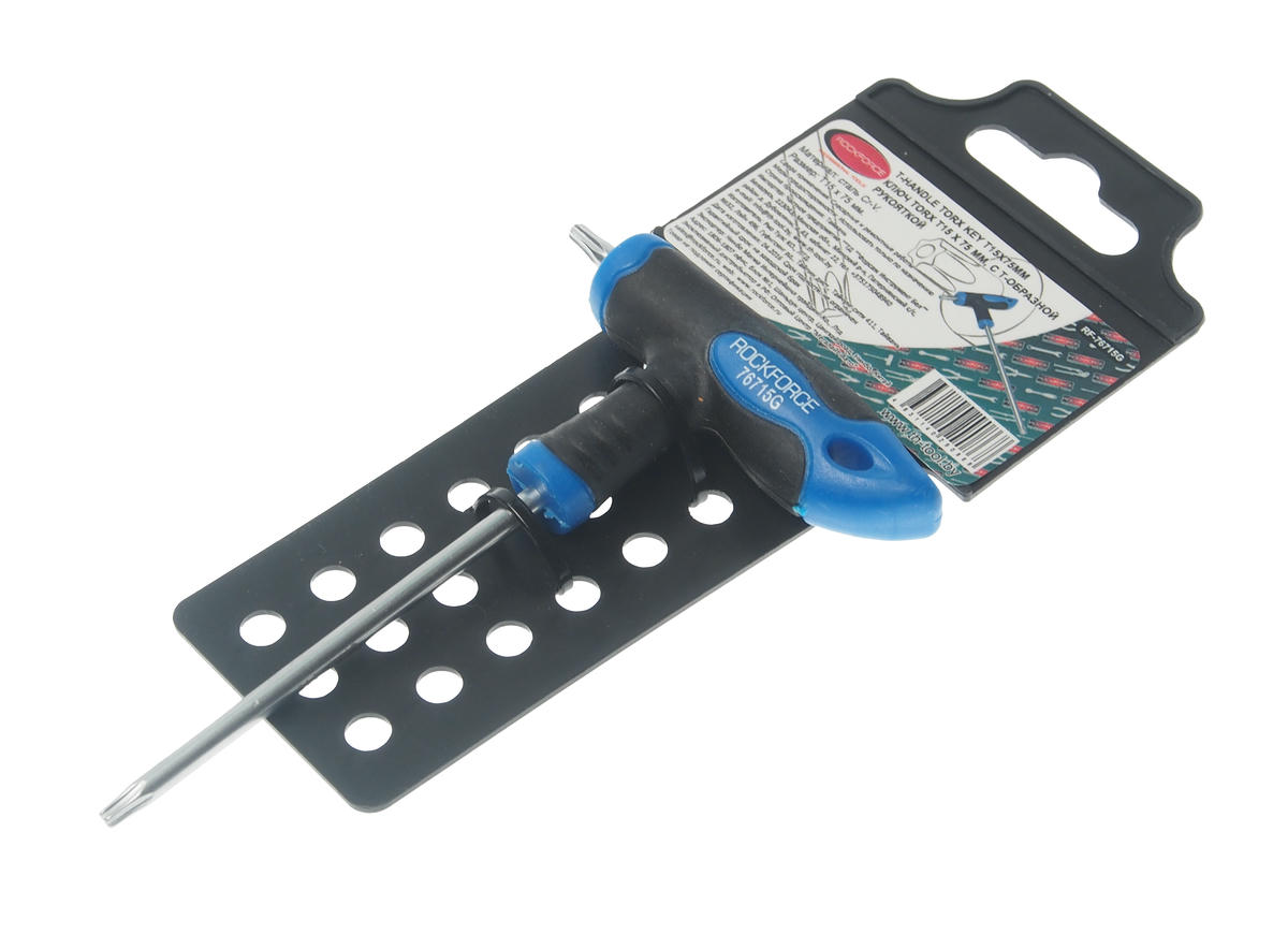 Ключ TORX Т-обр. Т15х75 с прорезиненной рукояткой ROCK FORCE preview 1