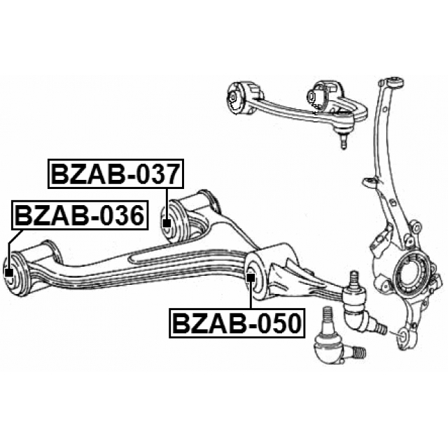 Сайлентблок FEBEST BZAB-050 preview 2