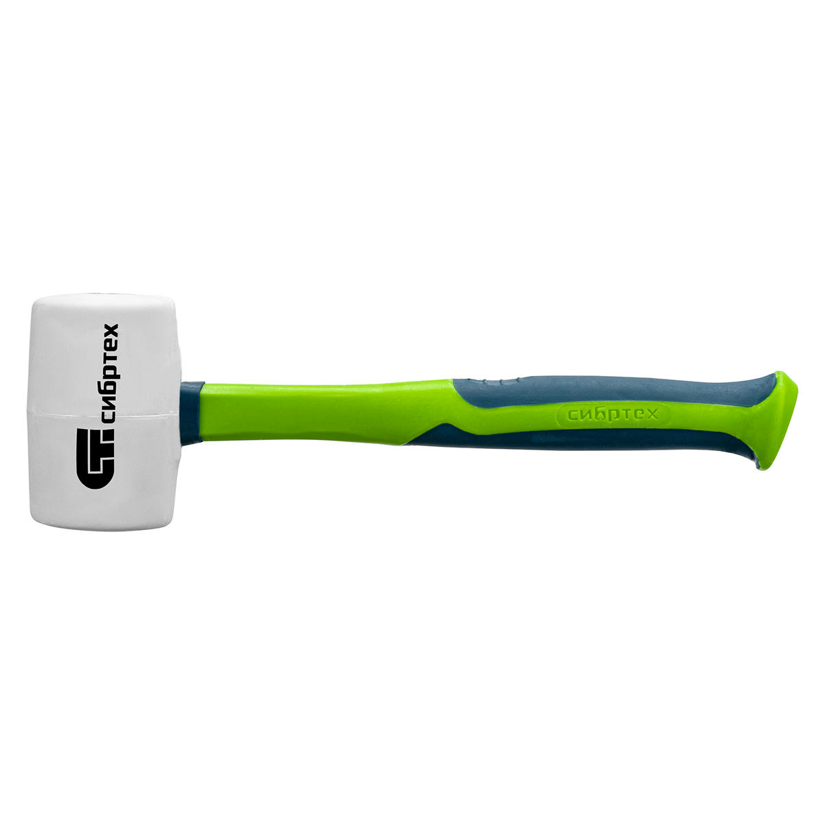 СИБРТЕХ 11168 Киянка резиновая, 680 г,белая резина, фибергласовая рукоятка. preview 2