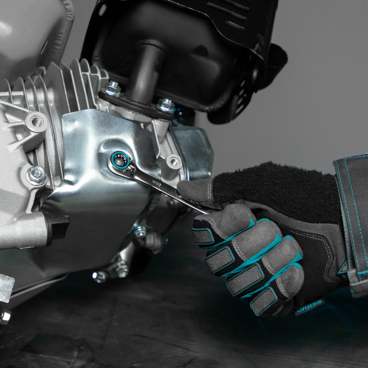 Набор ключей комбинированных 7шт 8-19мм с трещоткой реверсивные GROSS preview 8