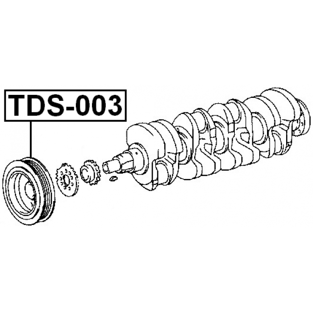 Шкив коленвала FEBEST TDS-003 preview 2