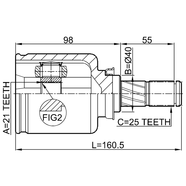 ШРУС внутренний перед лев preview 2
