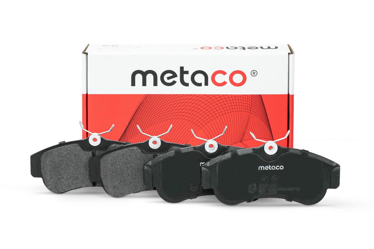 Колодки тормозные передние к-кт metaco 3000-106 preview 1