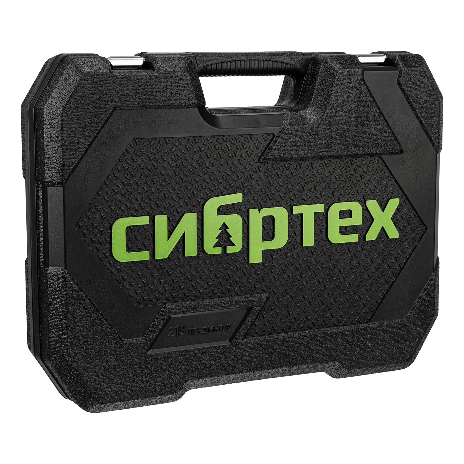 Набор инструментов 1/2", 3/8", 1/4", пластиковый кейс 215 предм. Сибртех preview 5