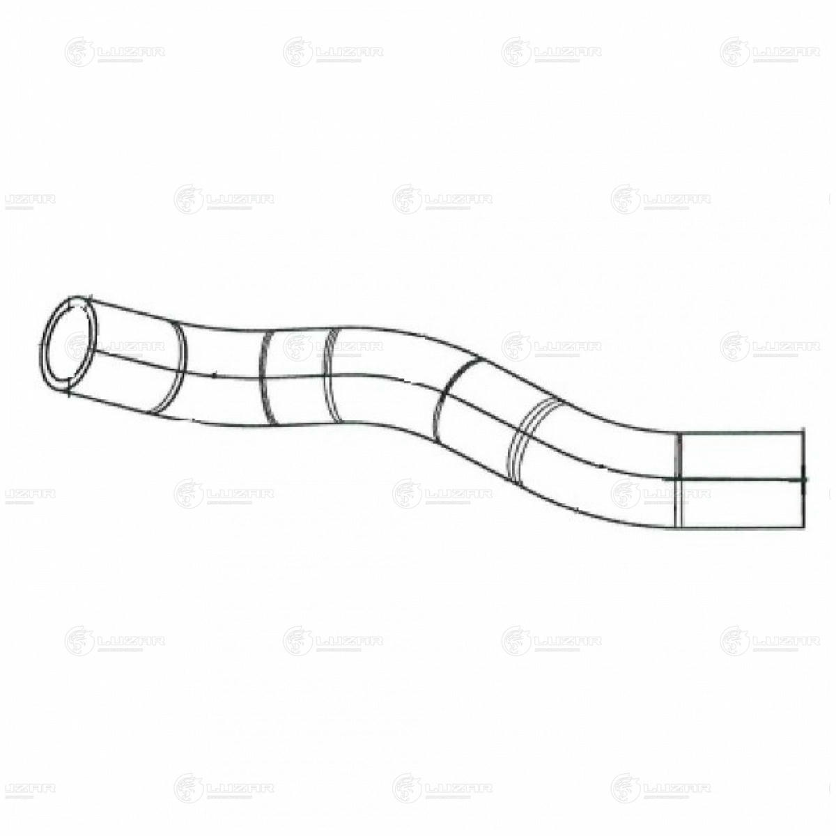 Патрубок рад. охл. для а/м Hyundai Solaris/Kia Rio (10-) 1.4i/1.6i верх. (EPDM, 1 шт.) LUZAR LPK 08031 preview 3