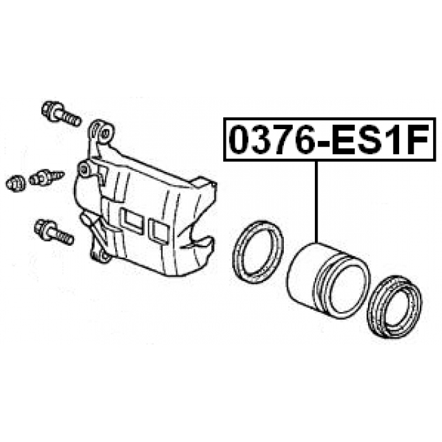0376-ES1F_поршень суппорта тормозного переднего! Honda Civic EU/EP/ES 01-06 preview 2