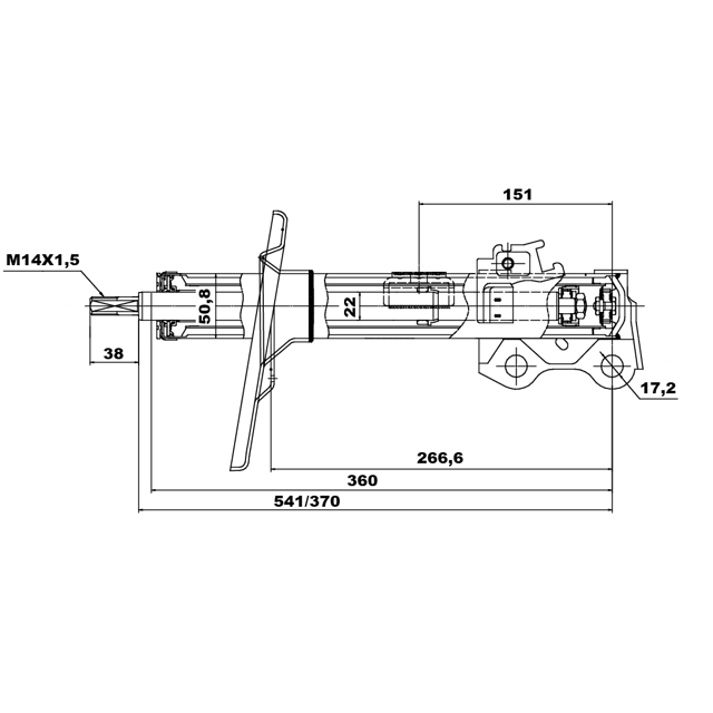 Амортизатор передний FEBEST 01660967FL preview 2