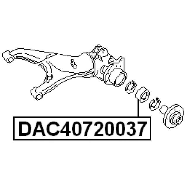Подшипник передней ступицы FEBEST DAC40720037 preview 2