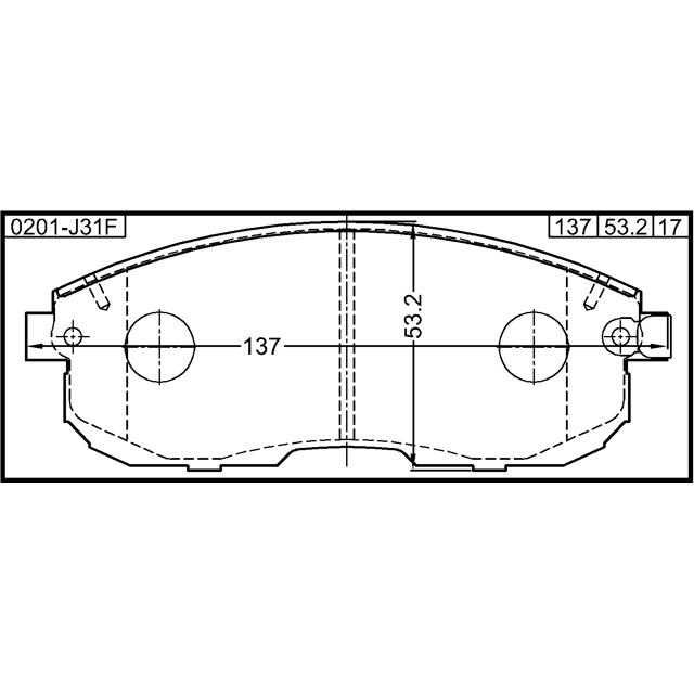Колодки тормозные FEBEST _0201-J31F preview 2