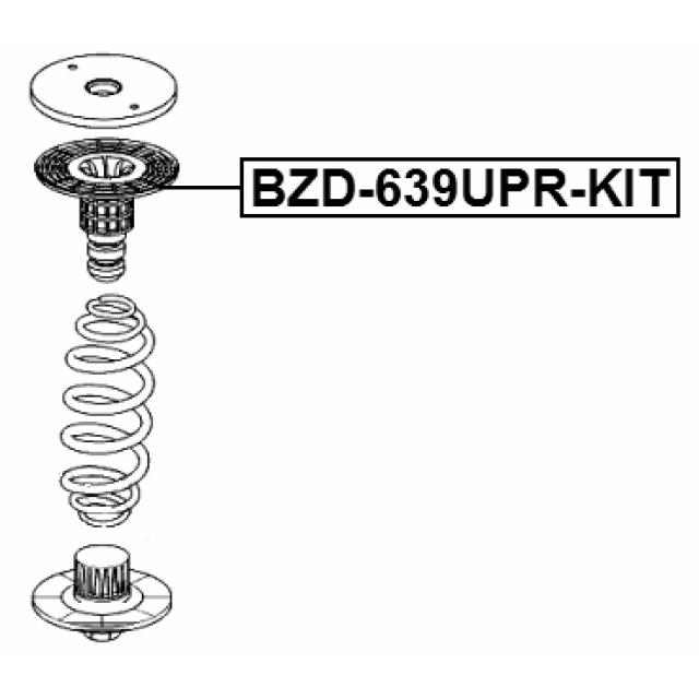 Отбойник амортизатора заднего MERCEDES BENZ VITO/VIANO 639 2003-2014 FEBEST BZD-639UPR-KIT preview 2