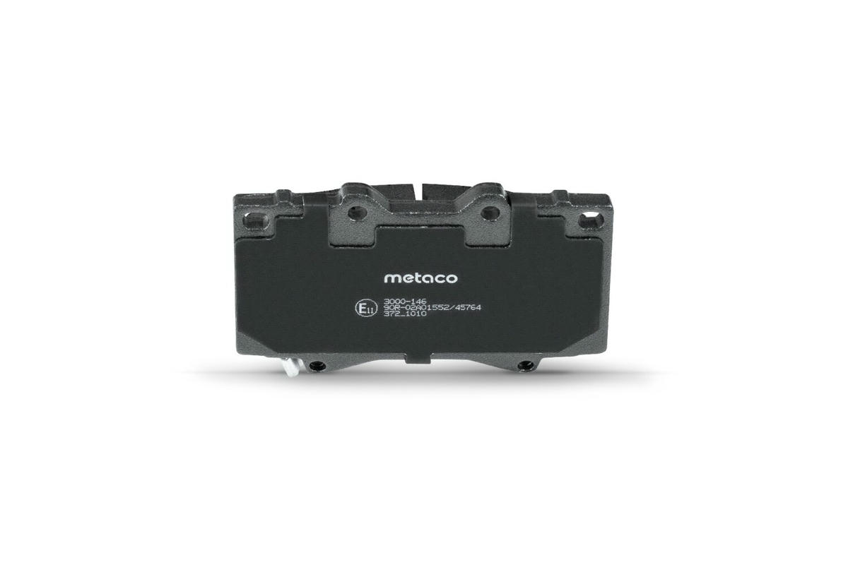 Колодки тормозные передние к-кт metaco 3000-146 preview 4